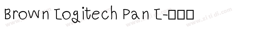 Brown Logitech Pan L字体转换